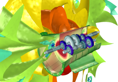 Modeling Vibration and Noise in a Gearbox: CMS Version