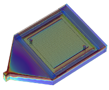 RF Magnetic Field Simulation of a Novel Planar DNP-NMR Coil