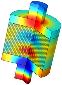 Acoustics of a Particulate-Filter-Like System