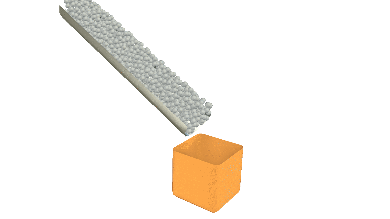 Dynamic Grain Packing in a Flexible Container