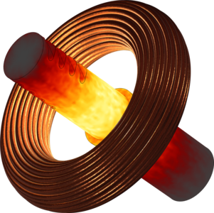 Induction Heating Including Curie Temperature and Movement