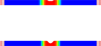 Brittle Damage in Uniaxial Tension