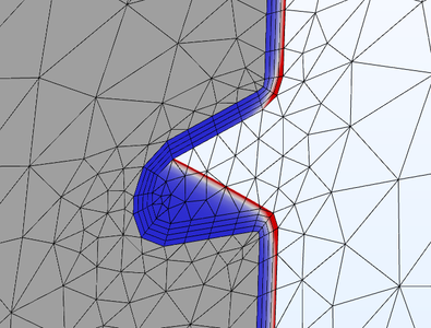 Setting Up a Boundary Layer Mesh Domain for Inductive Heating