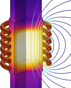 Gas Treatment by Induction Heating: Process Evaluation via Homogenized ...
