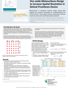Zinc oxide Metasurfaces Design to Increase Spatial Resolution in Retinal ...