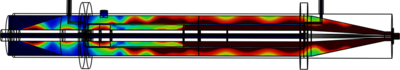 Traveling-wave Microwave Reactor