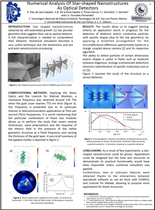 Numerical Analysis of Star-Shaped Nanostructures as Optical Detectors