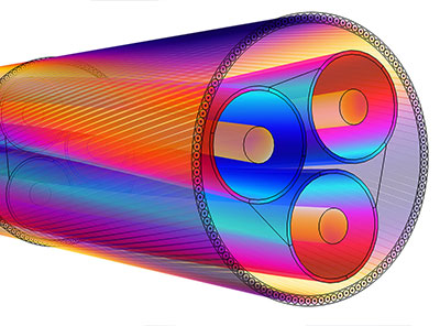 3D Modeling of Armor Losses in High-Voltage Cables