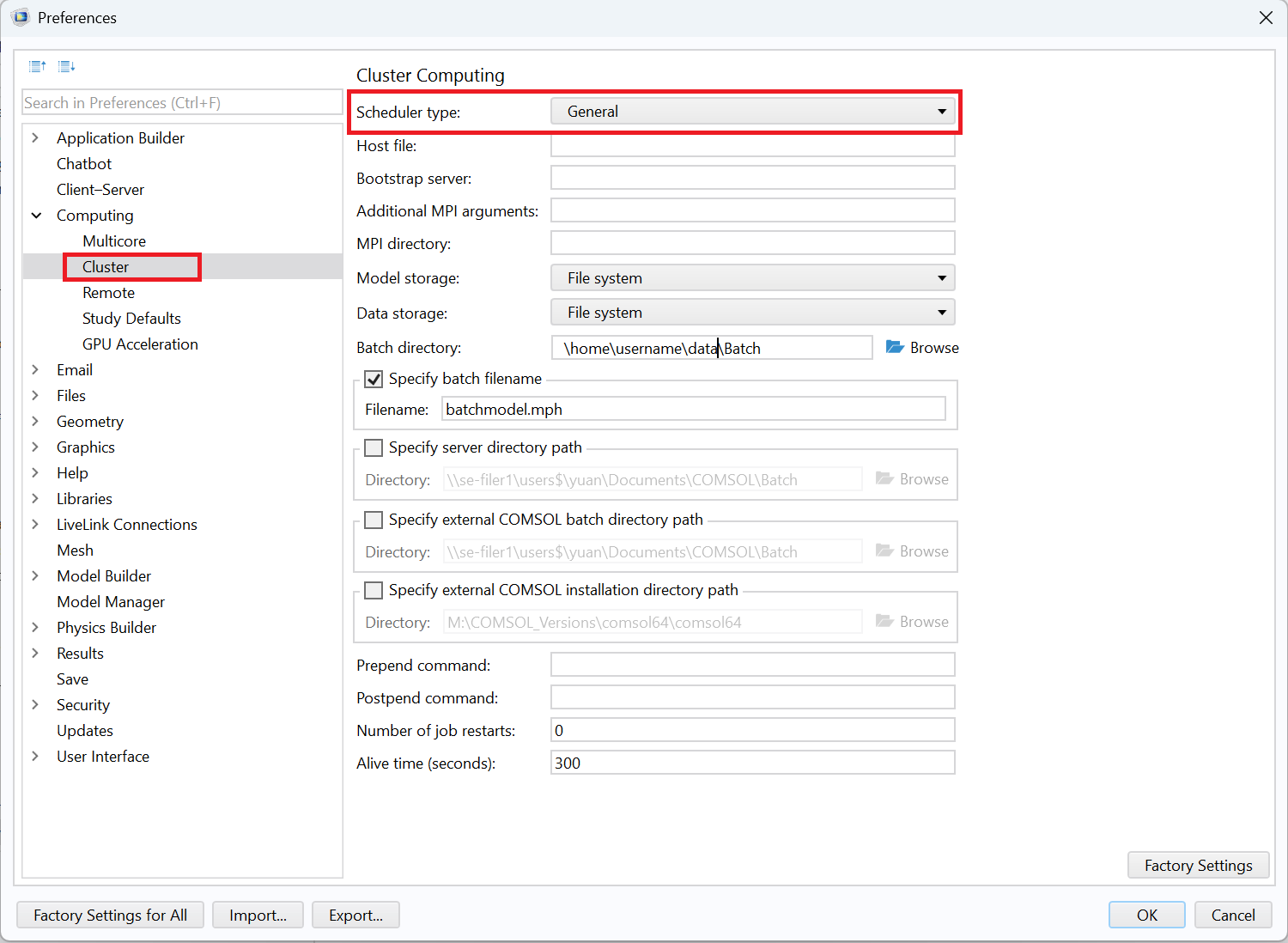 Wrapper script in Preferences