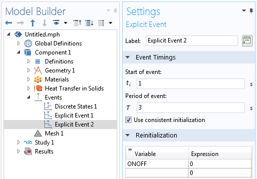 Modifying a heat load